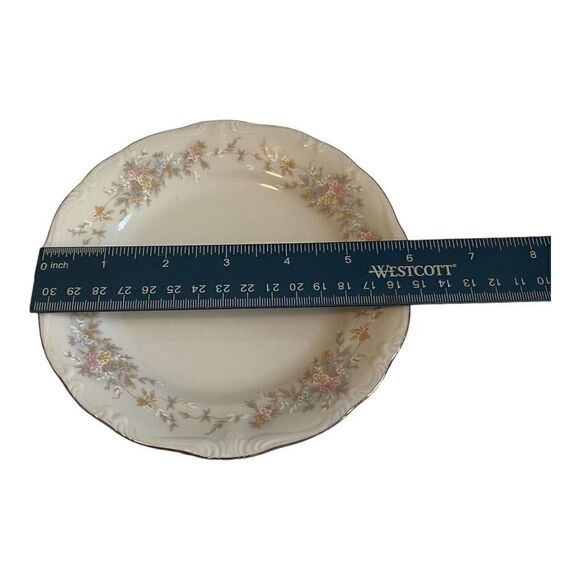 Johann Haviland Floral Splendor BREAD PLATE Set of 2 Pastel Flowers Vintage - Picture 5 of 5